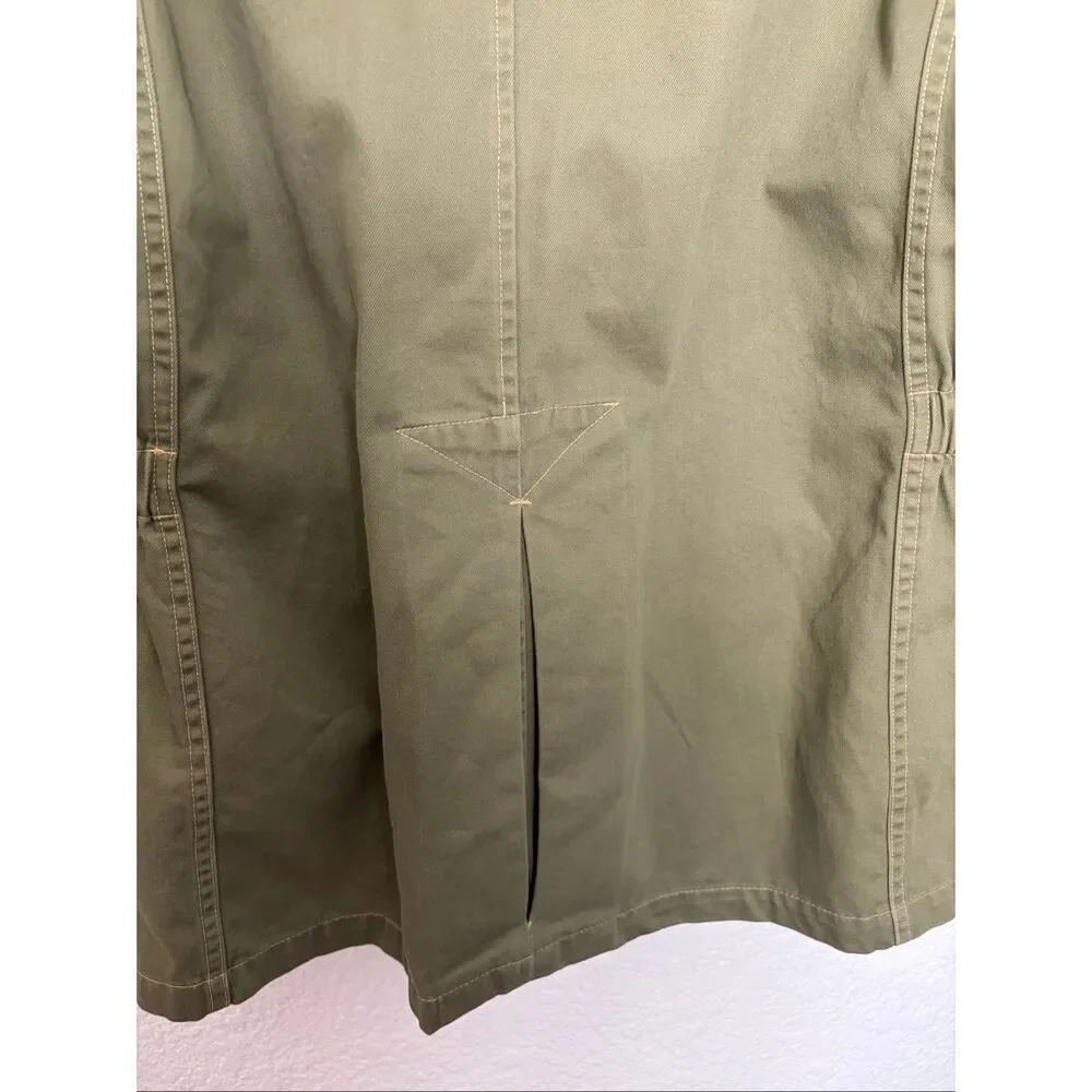 RRL Ralph Lauren Olive Field Jacket Military Utility Cotton Canvas Size S